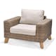 Loungestol LifestyleGarden Bahamas Utomhusfåtölj i Konstrotting, Aluminium & Teak