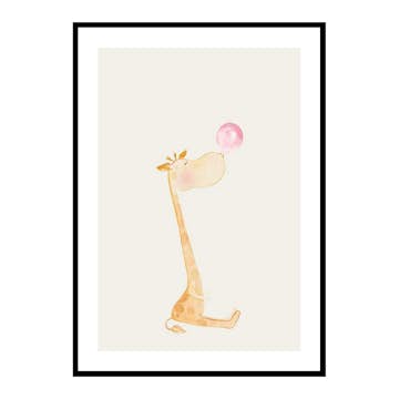Poster Gallerix Bubblegum Giraffe 4112