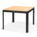 Utebord LifestyleGarden Portals Dark i Svart Aluminium och Teak, 95x75 cm