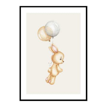 Poster Gallerix Bunny With Balloons