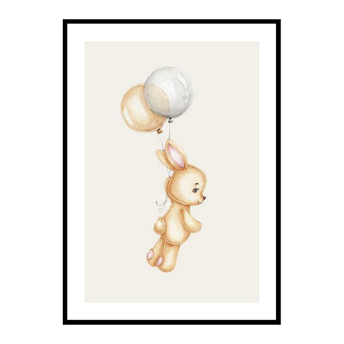 Poster Gallerix Bunny With Balloons