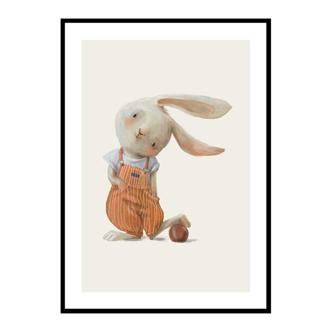 Poster Gallerix Hare With A Ball