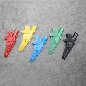 Krokodilklämma Elma Instruments Isolerad 5004 Svart