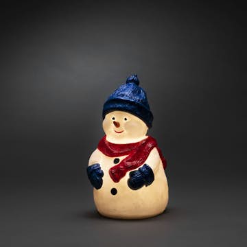 Dekorationsfigur Gnosjö Konstsmide Snögubbe LED