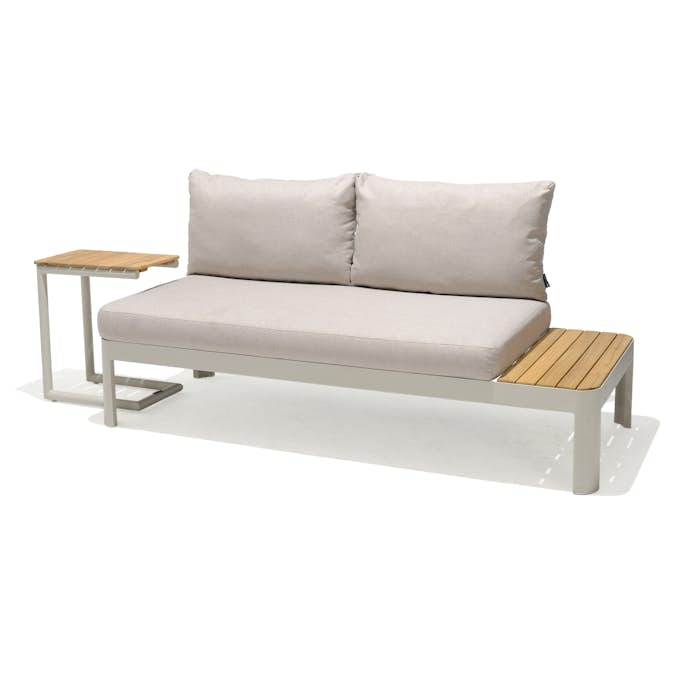 Loungegrupp LifestyleGarden Portals Light 2-sits med Sidobord Utomhus
