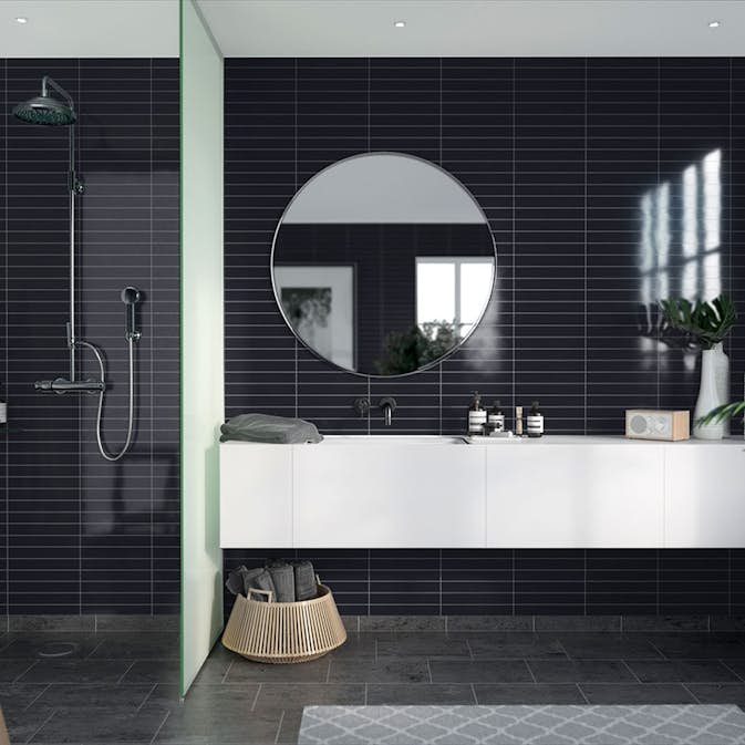 Våtrumsskiva Fibo New York Black 2124-M3005 HG