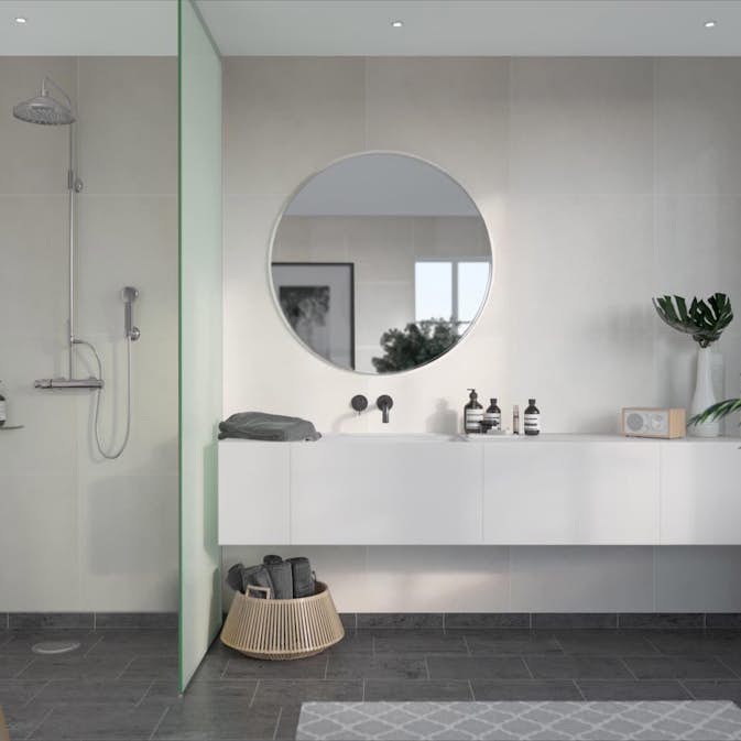 Våtrumsskiva Fibo Grey Cement 2145-M6060S