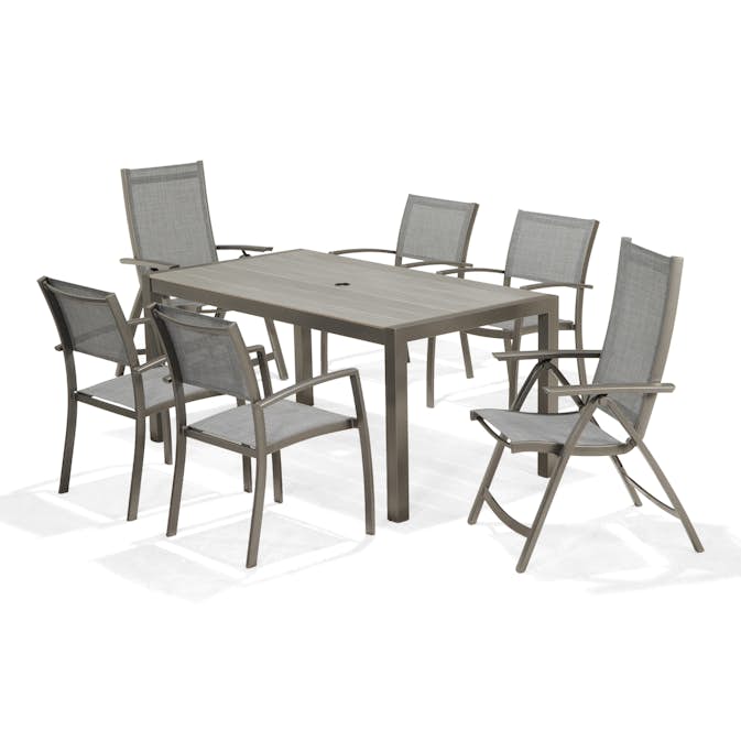 Matgrupp LifestyleGarden Solana med 4 Stolar och 2 Positionsstolar