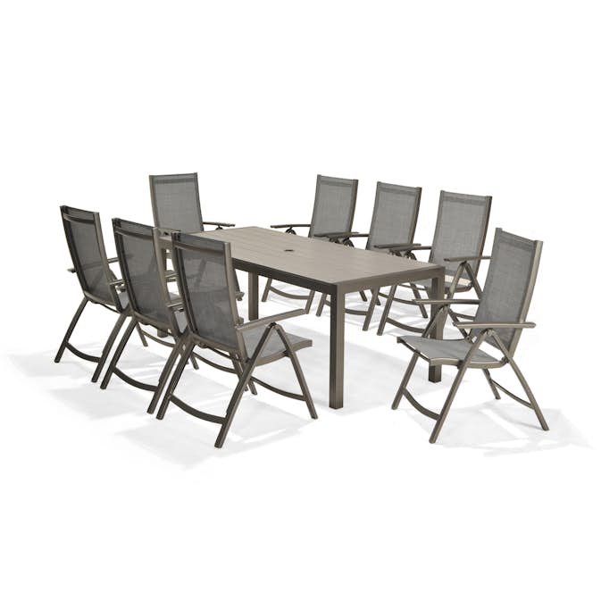 Matgrupp LifestyleGarden Solana med 8 Positionsstolar