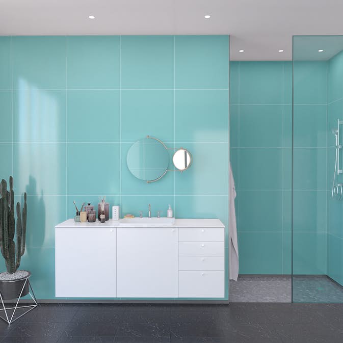 Våtrumsskiva Fibo Aquamarine 2212-LM6060HG