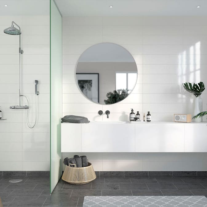 Våtrumsskiva Fibo Denver White 3091-M6015 HG