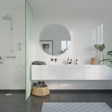 Våtrumsskiva Fibo Denver White 3091-M74 HG