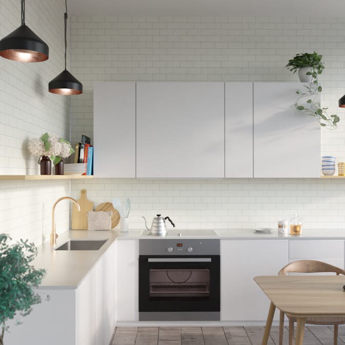 Stänkskyddsskiva Fibo White Slate 4091-M70 SL