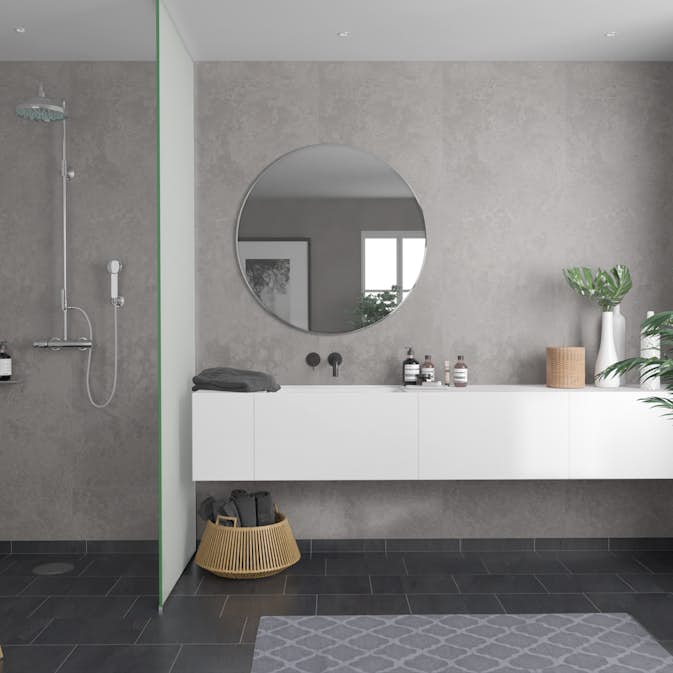 Våtrumsskiva Fibo Meton Grey 2442 S