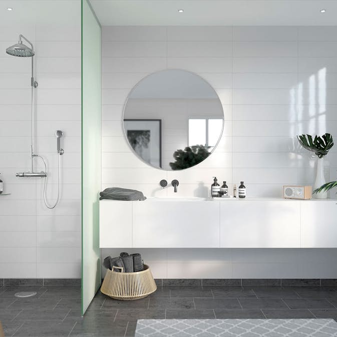 Våtrumsskiva Fibo Athen White 5091-M6015 HG