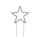Julstjärna Gnosjö Konstsmide Svart På Pinne LED