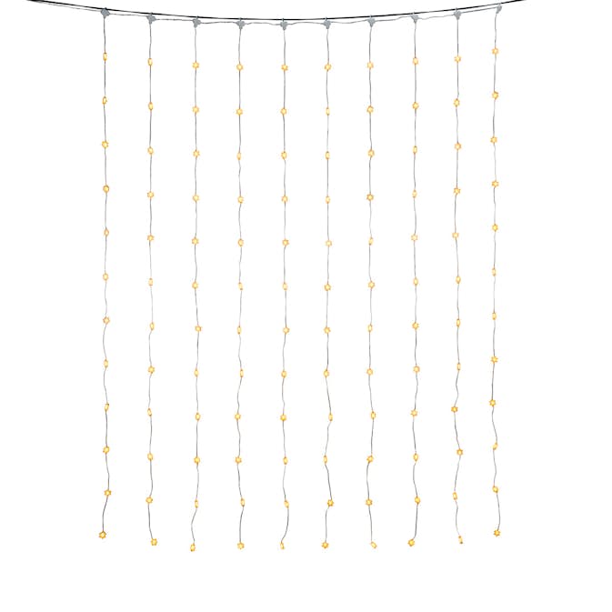Ljusslinga Gnosjö Konstsmide Gardinslinga Snöflingor IP20
