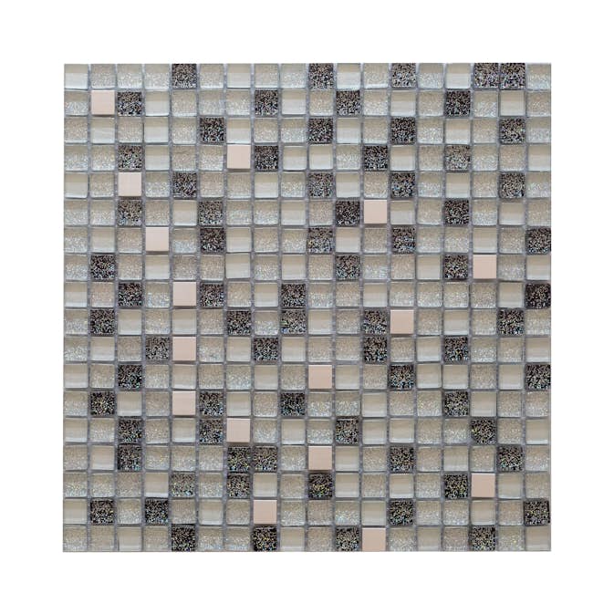 Kristallmosaik Arredo Exclusive Stone Silver Grå 1,5x1,5 cm