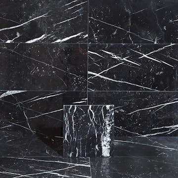 Marmor Arredo Nero Marquina Svart Polerad 30x30 cm