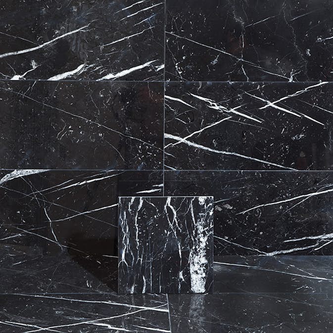 Marmor Arredo Nero Marquina Svart Polerad 30x30 cm