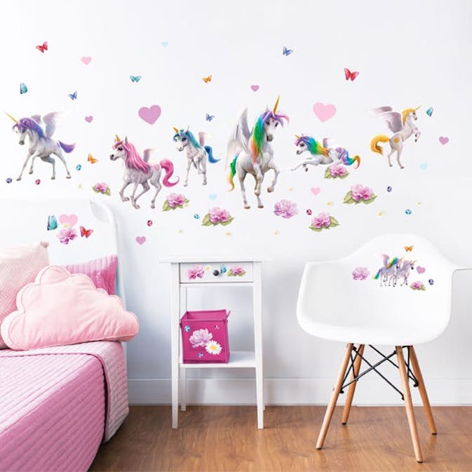 Väggdekor Walltastic Magical Unicorns