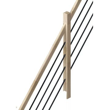 Räcke Dolle Helsinki Svart/Ek