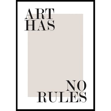 Poster Gallerix Art Has No Rules
