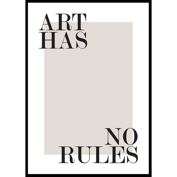 Poster Gallerix Art Has No Rules