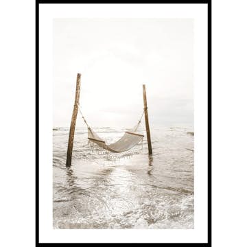 Poster Gallerix Tropical Beach Hammock