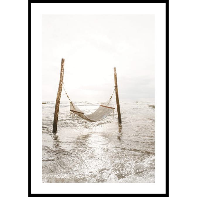 Poster Gallerix Tropical Beach Hammock