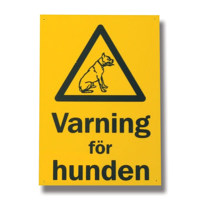 Skylt Willab Varning för Hunden