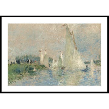 Poster Gallerix Regatta at Argenteuil By Auguste Renoir