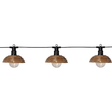 Ljusslinga Star Trading Cesta LightLV 6L Utebelysning Svart/Brun 3,5m