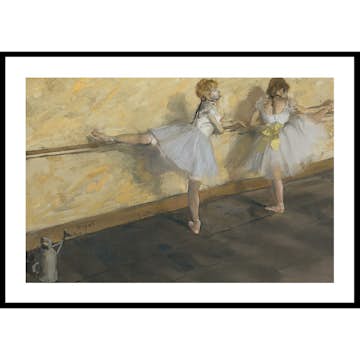 Poster Gallerix Dancers Practicing at the Barre By Edgar Degas