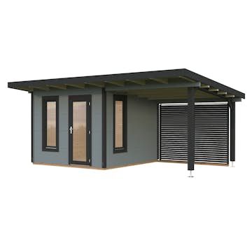 Trädgårdshus Palmako Grace 8,7+8,1 m2