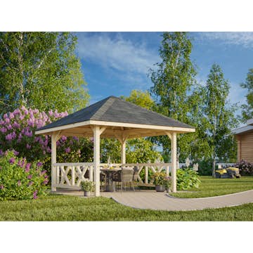 Stuga Palmako Bianca 8,3 m2 Set 1