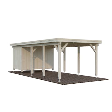 Carport Palmako Karl 23,1 m2 med Förråd