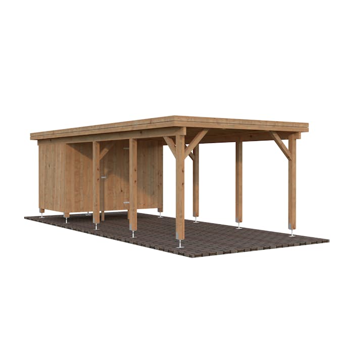 Carport Palmako Karl 23,1 m2 med Förråd
