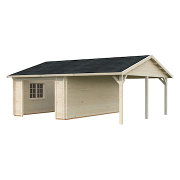 Garage Palmako Roger med Carport 36,5 m2