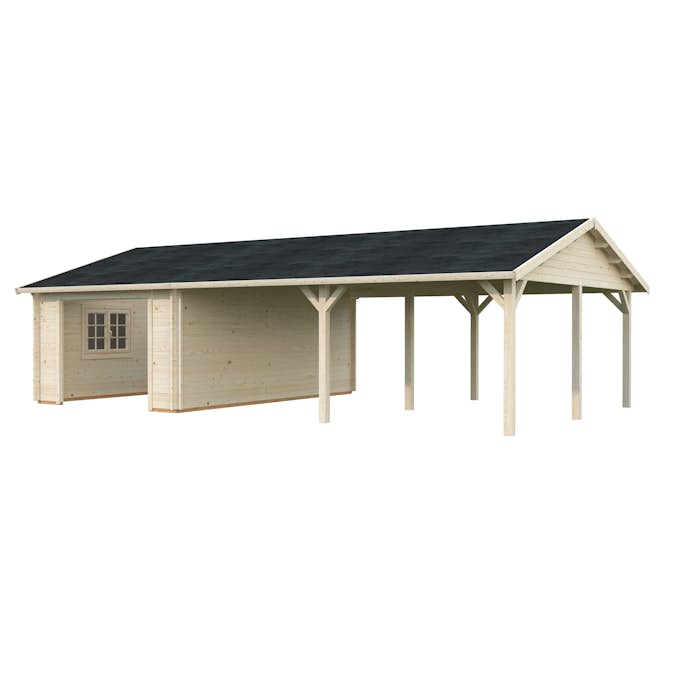 Garage Palmako Roger med Carport 53,1 m2