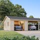 Garage Palmako Roger med Carport 53,1 m2