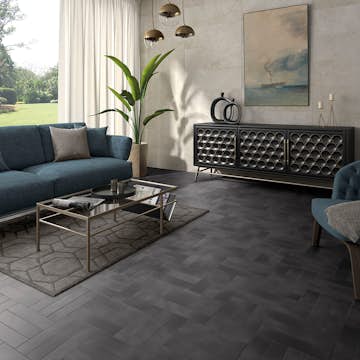 Klinker Arredo Detroit Carbon Svart 7x30 cm