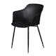 Trädgårdsstol ENVY DESIGN Camilla Svart, Modern Utemöbel i Plast, 2-pack
