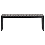 Trädgårdsbänk Outfit Kendra Bänk 120x40 cm, Svart Metall & Polywood