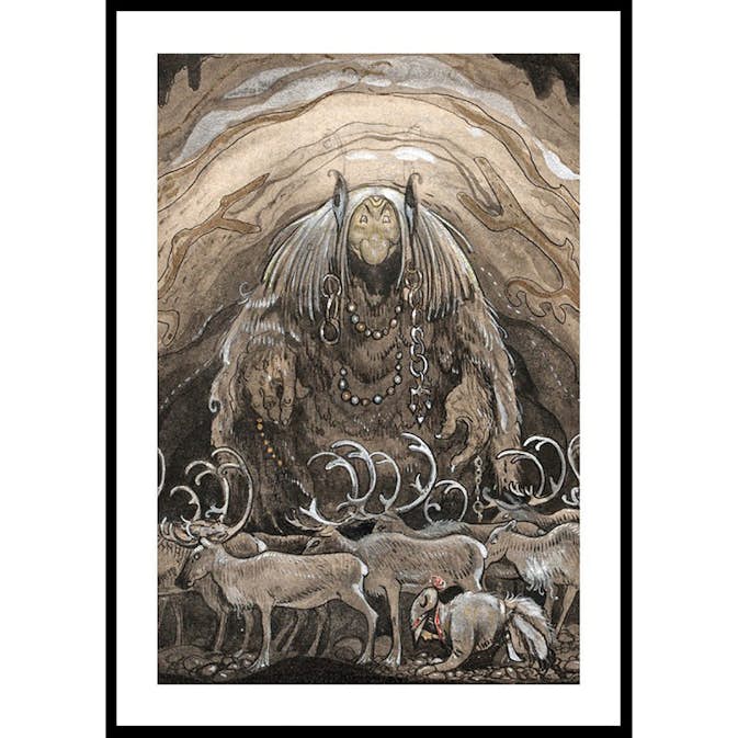 Poster Gallerix Nilas Offer Julbocken II av John Bauer