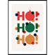 Poster Gallerix Dots Ho Ho Ho