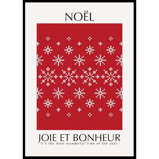 Poster Gallerix Noel Red No2