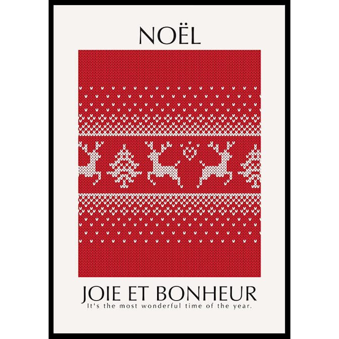 Poster Gallerix Noel Red No1