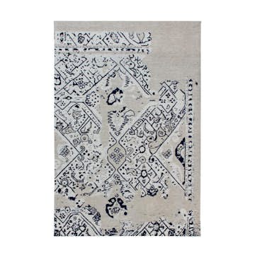 Handvävd matta D-sign Yorklomnorquay Hill Grå/Svart