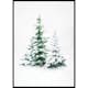 Poster Gallerix Watercolor Evergreen Trees